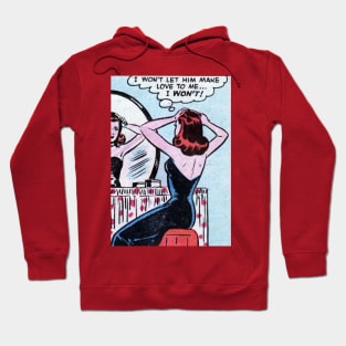 Comic Won’t Make Love Woman Hoodie